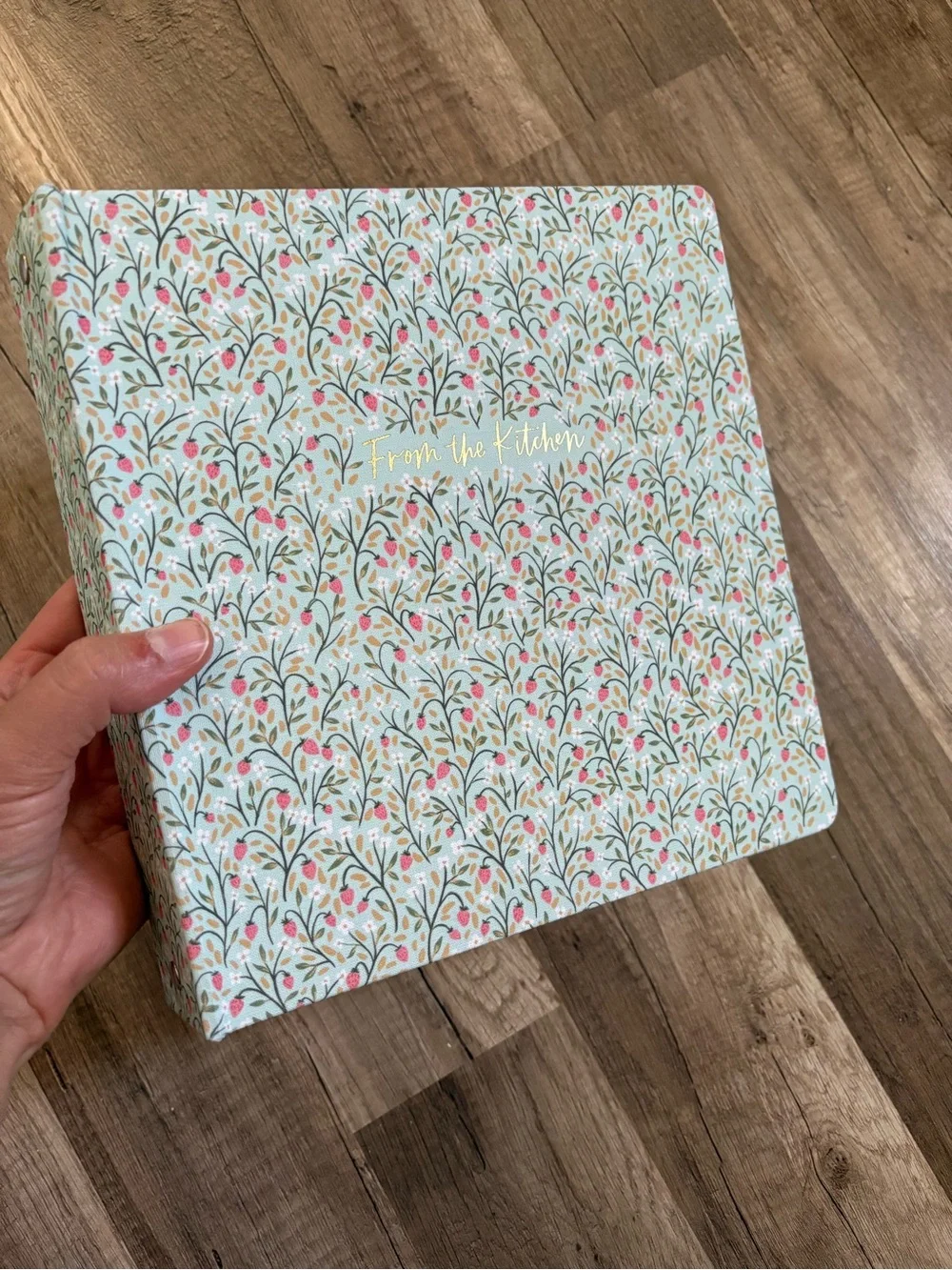 Floral 'From the Kitchen' recipe book